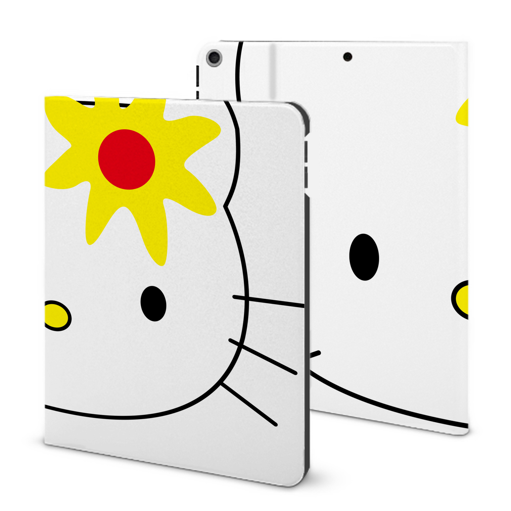 （画像用） Hello Kitty ハローキティ IPad ケース ブック型 PUレザー TPU 耐衝撃 軽量 薄型 ペン収納なし 全面保護 IPad 各モデル対応